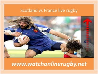 Scotland vs France live rugby
www.watchonlinerugby.net
 