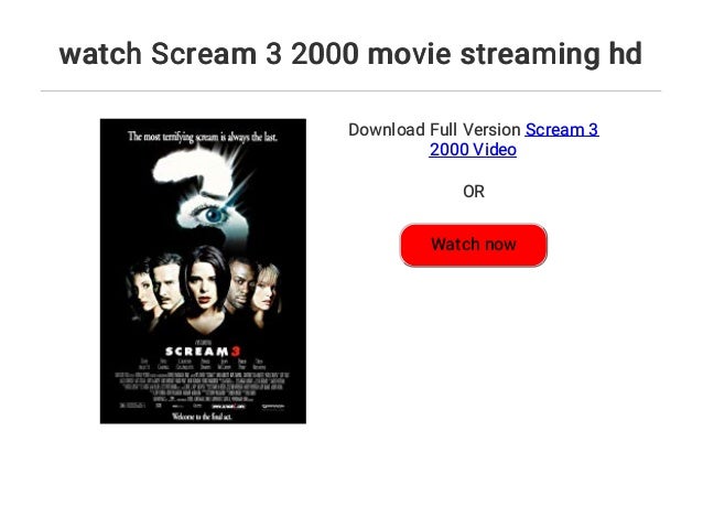 watch Scream 3 2000 movie streaming hd