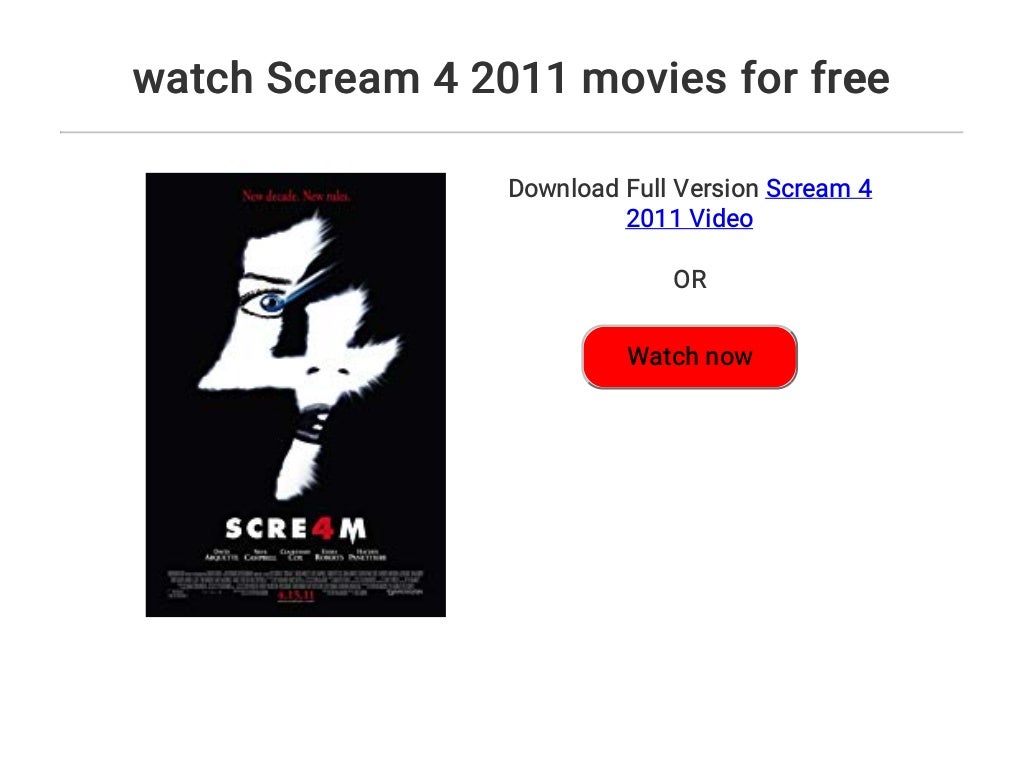 watch Scream 4 2011 movies for free