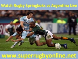 Watch Rugby Springboks vs Argentina Live
www.superrugbyonline.net
 