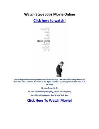 steve jobs 2015 watch online reddit steve jobs 2015 watch online reddit