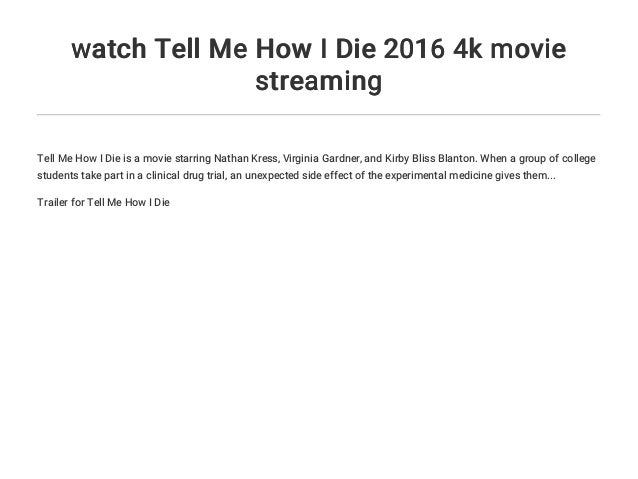 tell me how i die stream deutsch tell me how i die stream deutsch