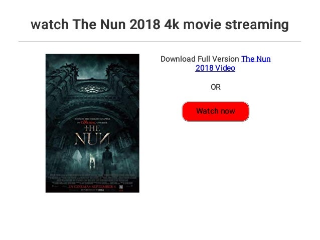 The Nun Streaming The Nun Streaming