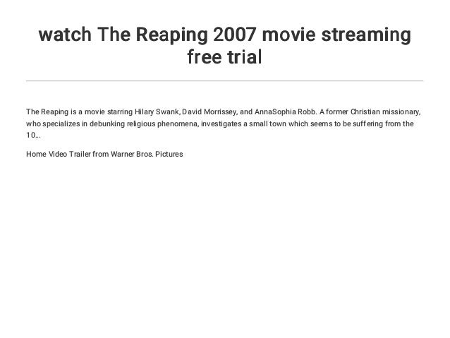 watch the reaping 2007