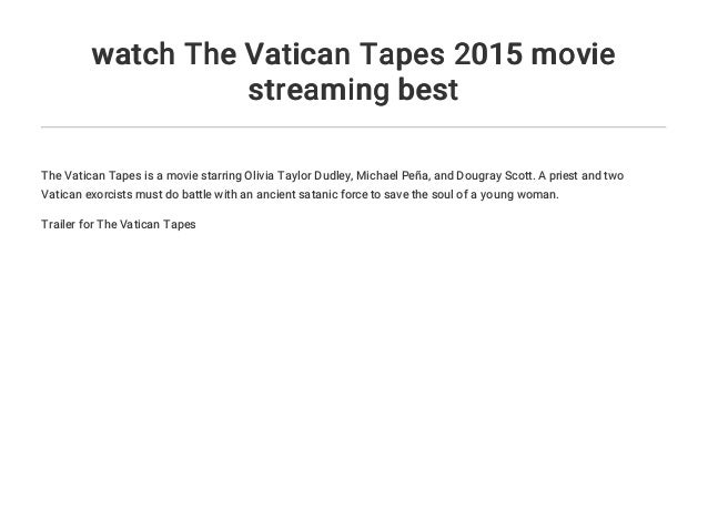 The Vatican Tapes Stream German