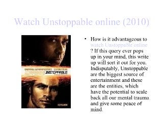 Watch unstoppable online (2010) downloading quality