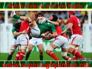 Watch Wales vs Irish Live Rugby
www.superrugbyonline.netwww.superrugbyonline.net
 