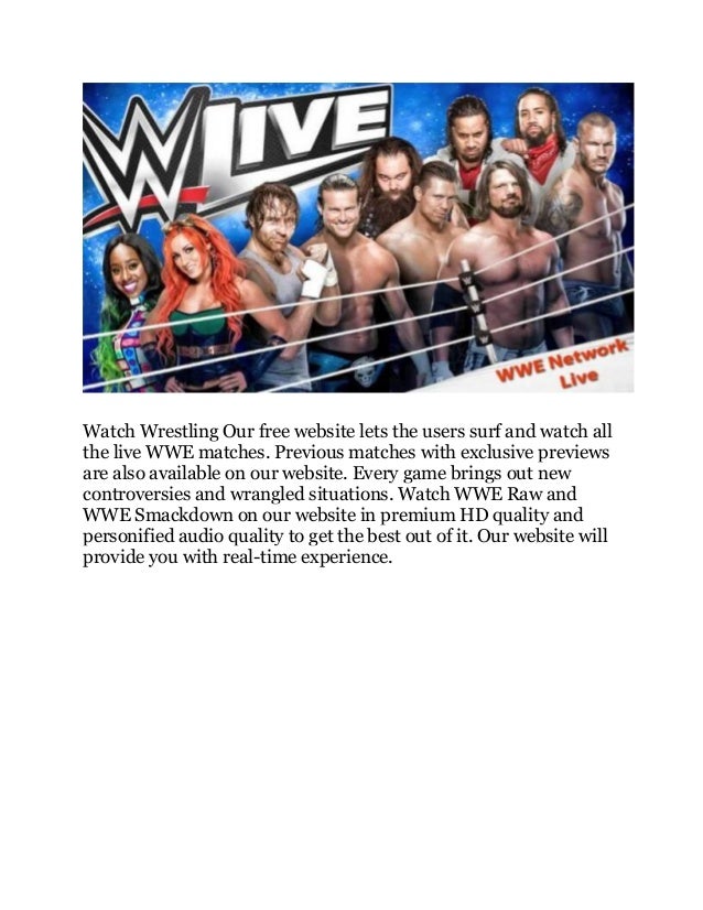 watch wrestling live