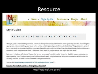 Resource
http://ncdj.org/style-guide/
 