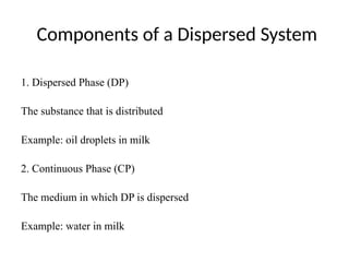 Comprehensive Overview of Dispersed Systems and Rheology in Food ...
