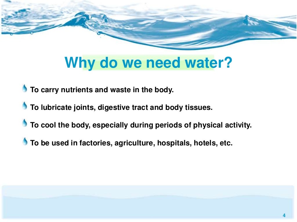 importance of water powerpoint presentation