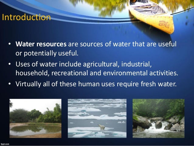 water resources work