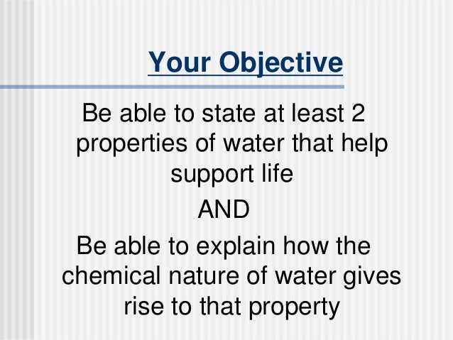 Properties of water essay ap biology