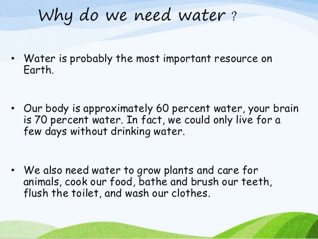 essay about the importance of saving water Water page resources importance of water conservation fresh, clean water is a limited resource while most of the planet is covered in water, it is salt water that. essay about the importance of saving water Water page resources importance of water conservation fresh, clean water is a limited resource while most of the planet is covered in water, it is salt water that.