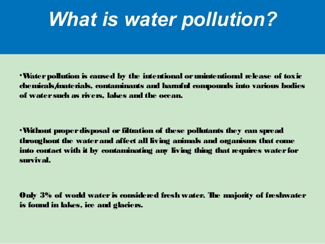 Water Pollution In Pakistan