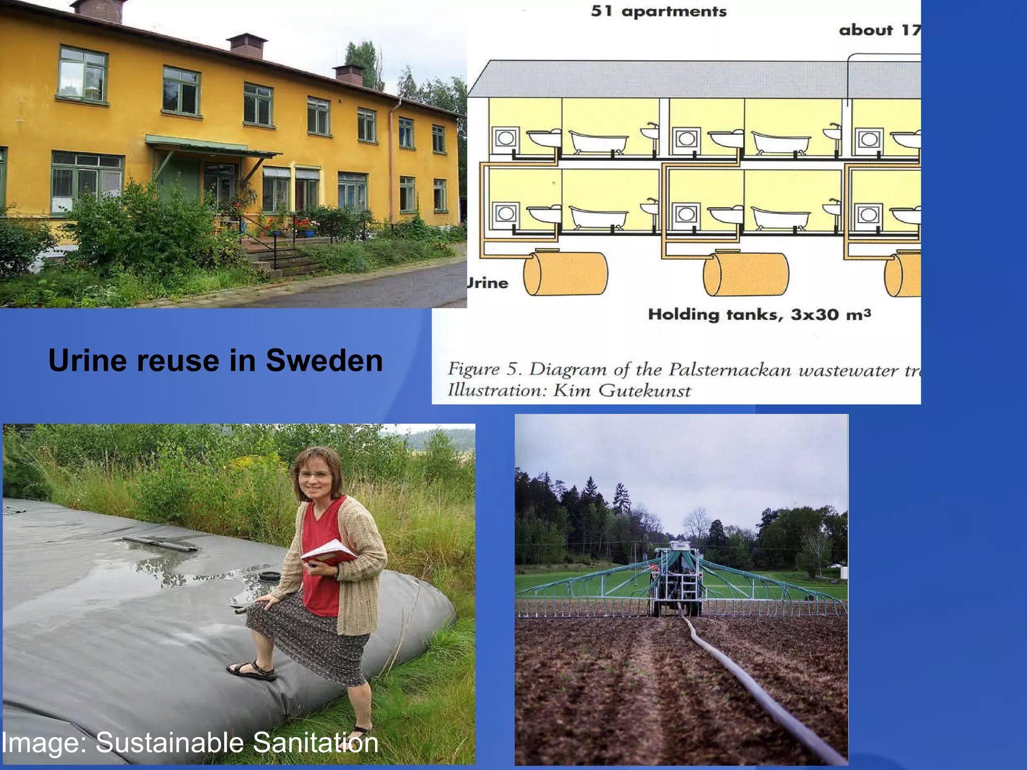 Urine reuse in Sweden Image: Sustainable Sanitation 