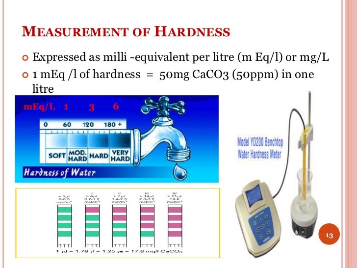 water hardness