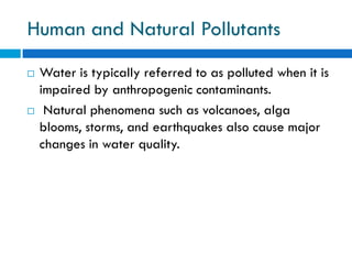 Water Pollution and Treatment