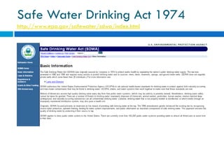 Water Pollution and Treatment