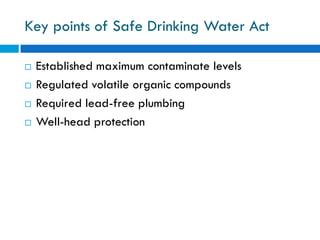 Water Pollution and Treatment