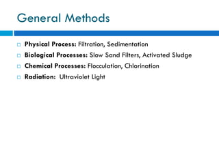 Water Pollution and Treatment