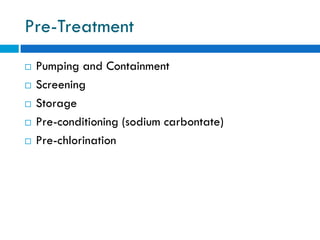 Water Pollution and Treatment