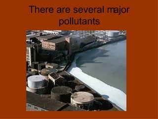 There are several major pollutants 