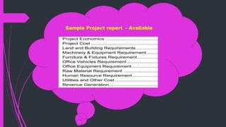 Sample Project report - Available
 