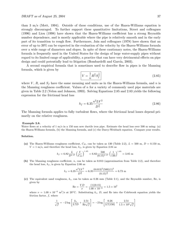 DAVID A CHIN 2020 WATER RESOURCES ENGINEERING PEARSON 4TH EDITION PDF visual data 8