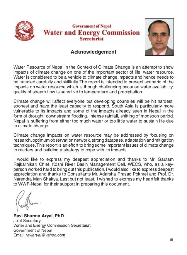 Essay on importance of water resources in nepal