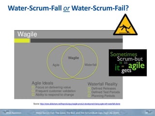 Water-Scrum-Fall: The Good, the Bad, and the [Scrum]Butt-Ugly | PPTX