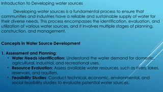 Water Source Development Comprehensive Guide to Development of Water Sources for Sustainable ...