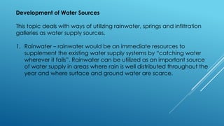 Water Source Development Comprehensive Guide to Development of Water Sources for Sustainable ...