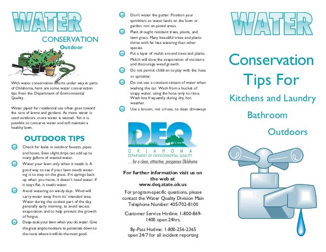 Water Conservation Tips - Oklahoma