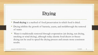 Water activity and types of food based on water activity | PPTX