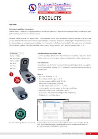 Rotronic Water Activity Series