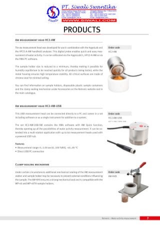 Rotronic Water Activity Series