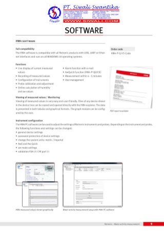 Rotronic Water Activity Series