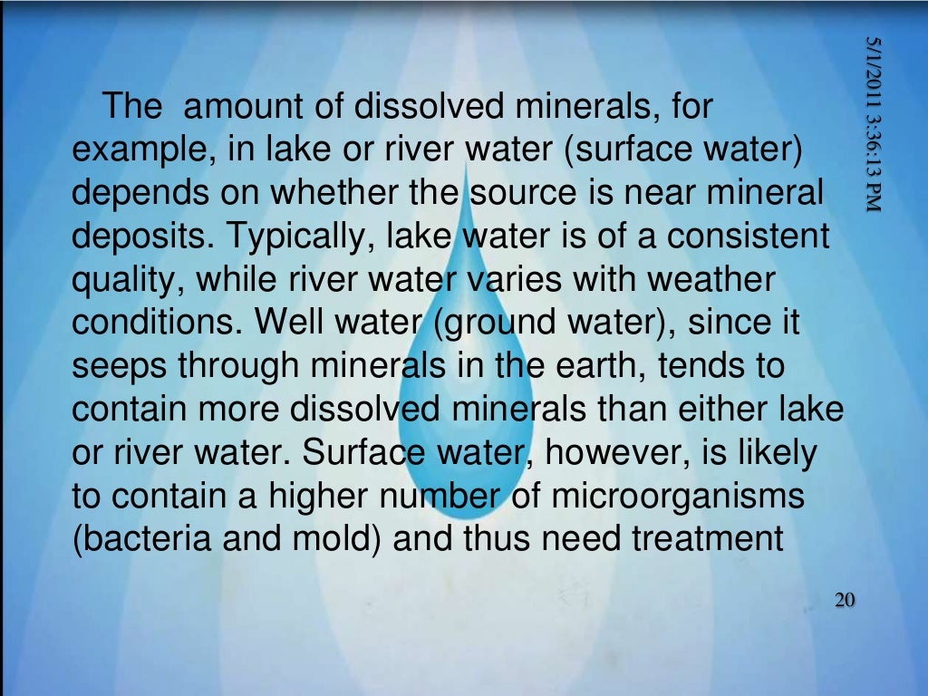 dissertation on water analysis
