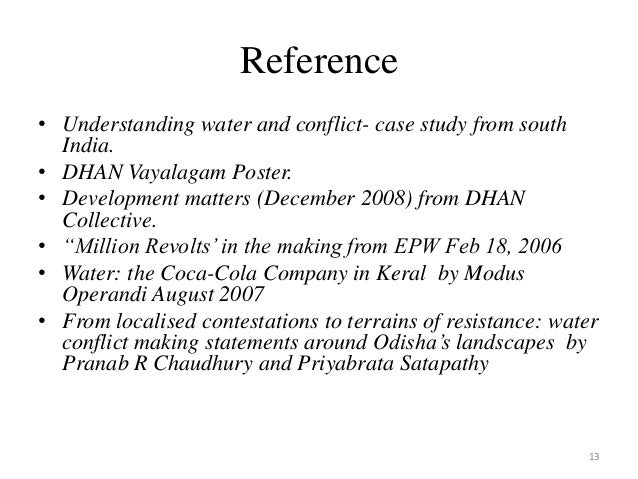 Water And Conflict In India Ppt