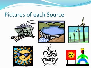 Pictures of each Source 
 