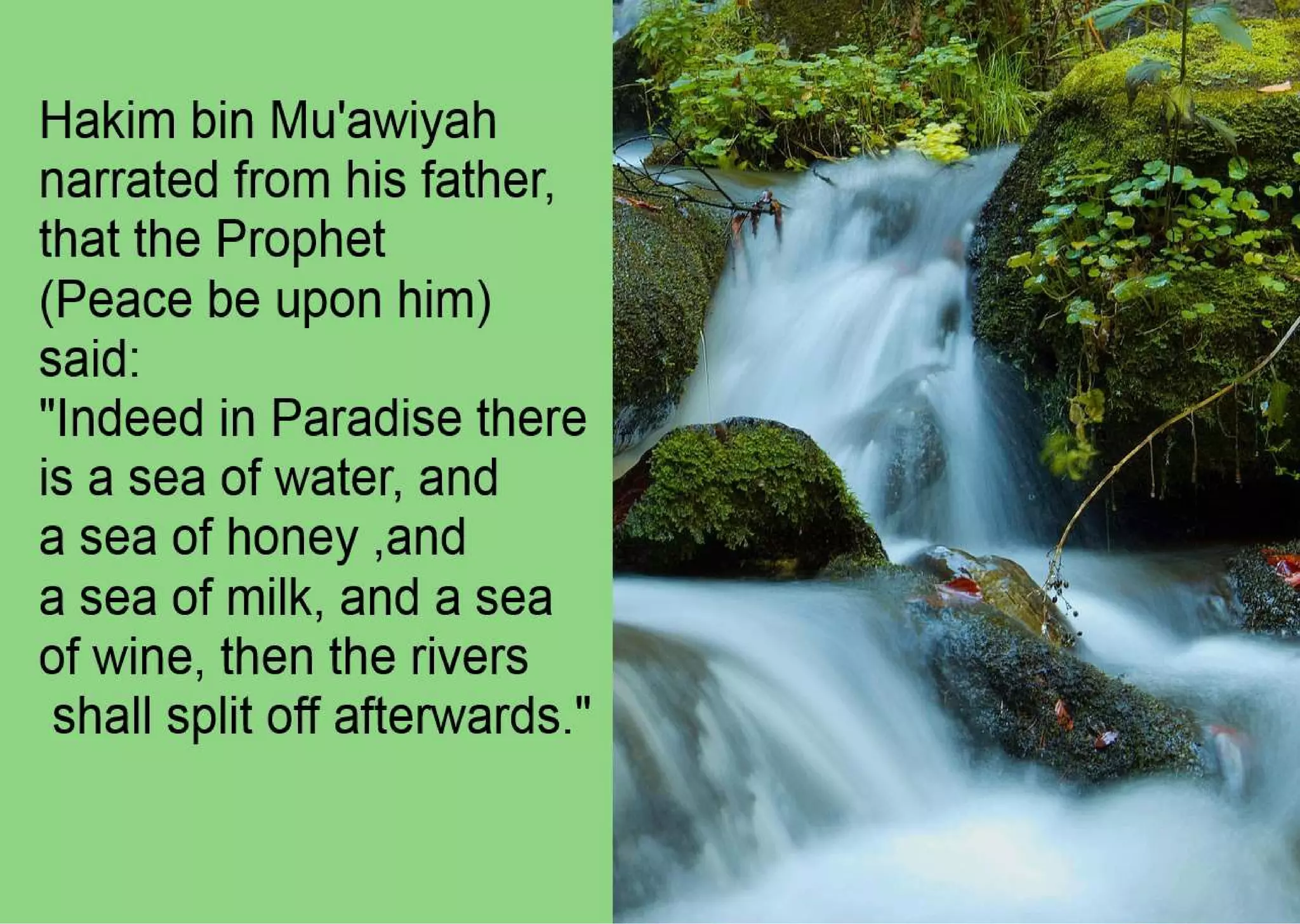 Water and rivers as mentioned in Islam