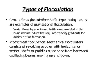 Flocation Basins waste water engineering for civil engineering | PPT