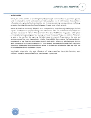 Water and waste water treatment opportunity in india | PDF