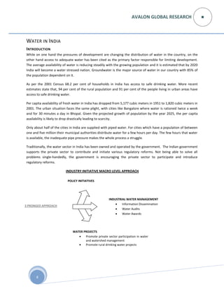 Water and waste water treatment opportunity in india | PDF