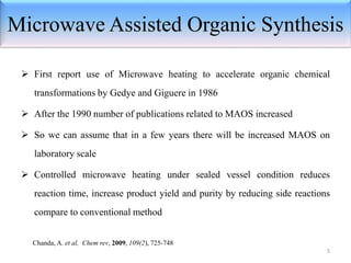 Water as a solvent in microwave assisted organic synthesis | PPTX