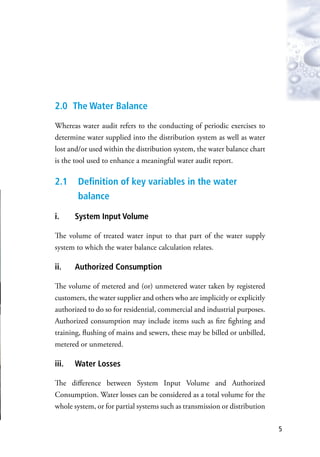 Water audit manual | PDF