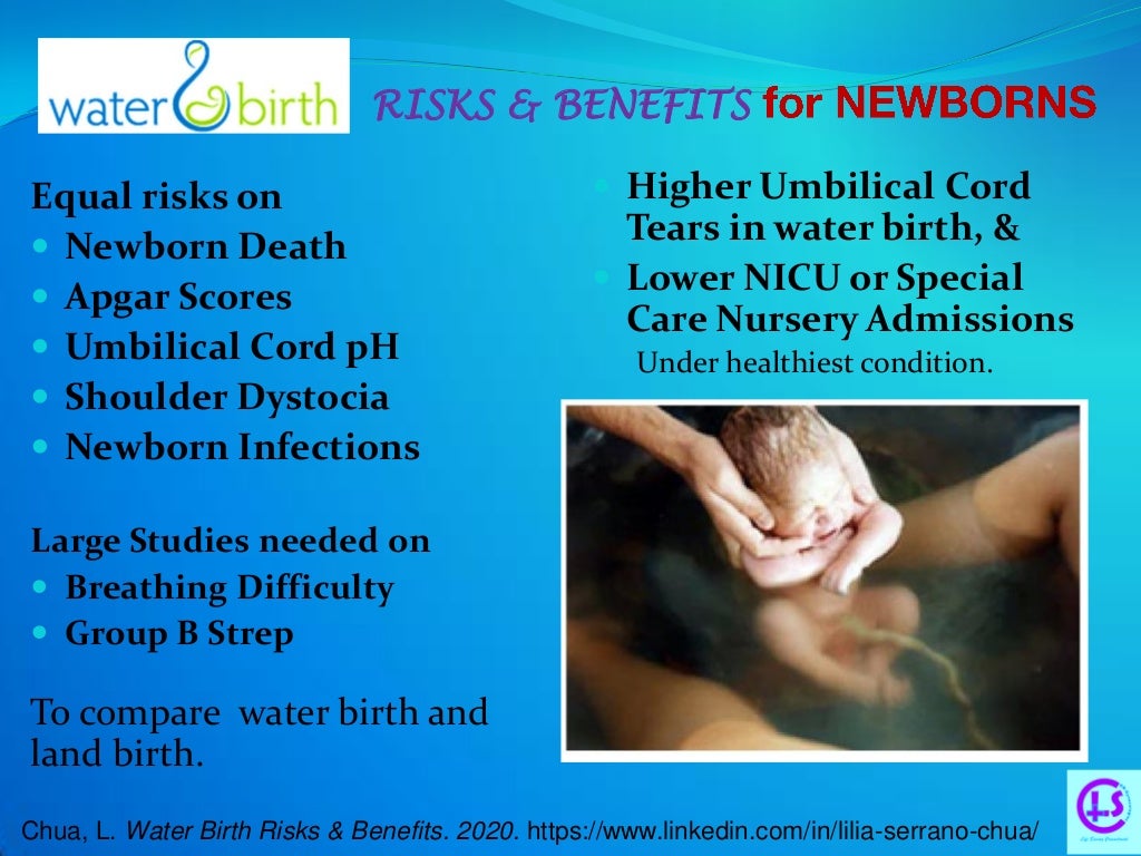 Water birth. Risk & Benefits