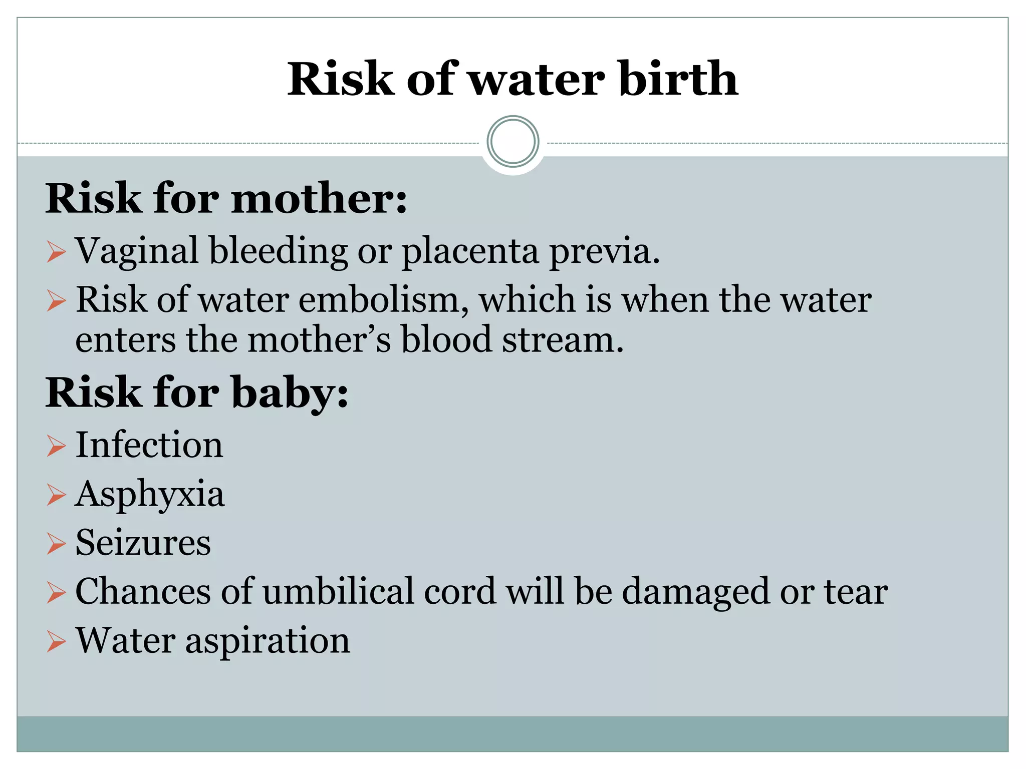 Water birth delivery PPT.pptx