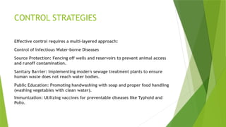 Water Infection Control Water borne disease, Factors, methods, prevention and control.pptx